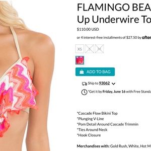 Luli Fama FLAMINGO BEACH - Cascade Push Up Underwire Top